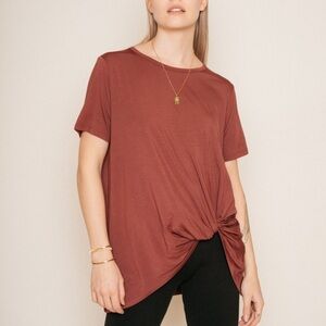 JACKSON Rowe "Knotty" Tee - clay size small